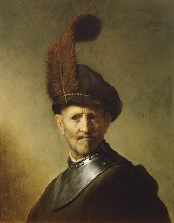  An Old Man in Military Costume